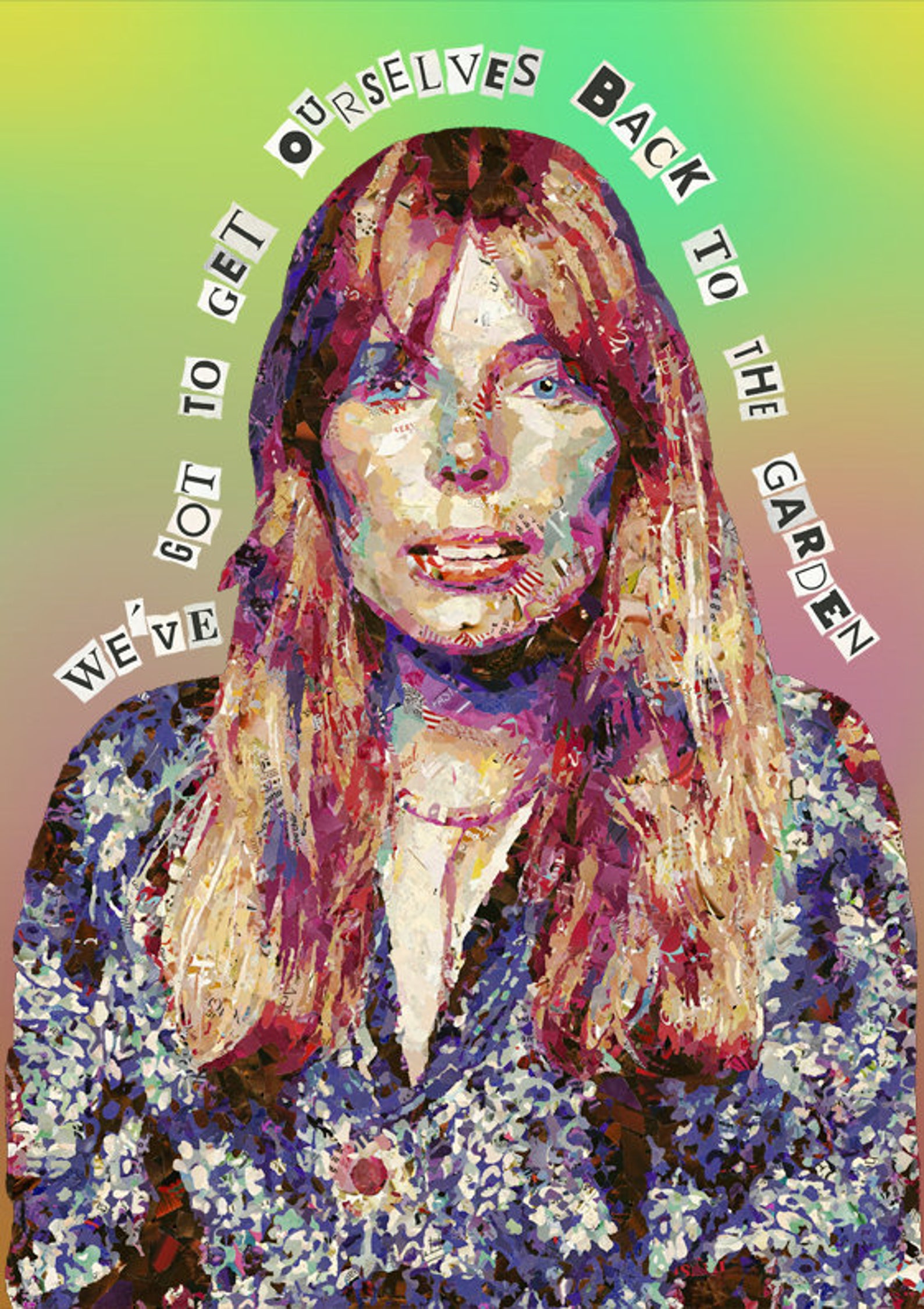 Joni Mitchell Collage Poster / Art Print Etsy