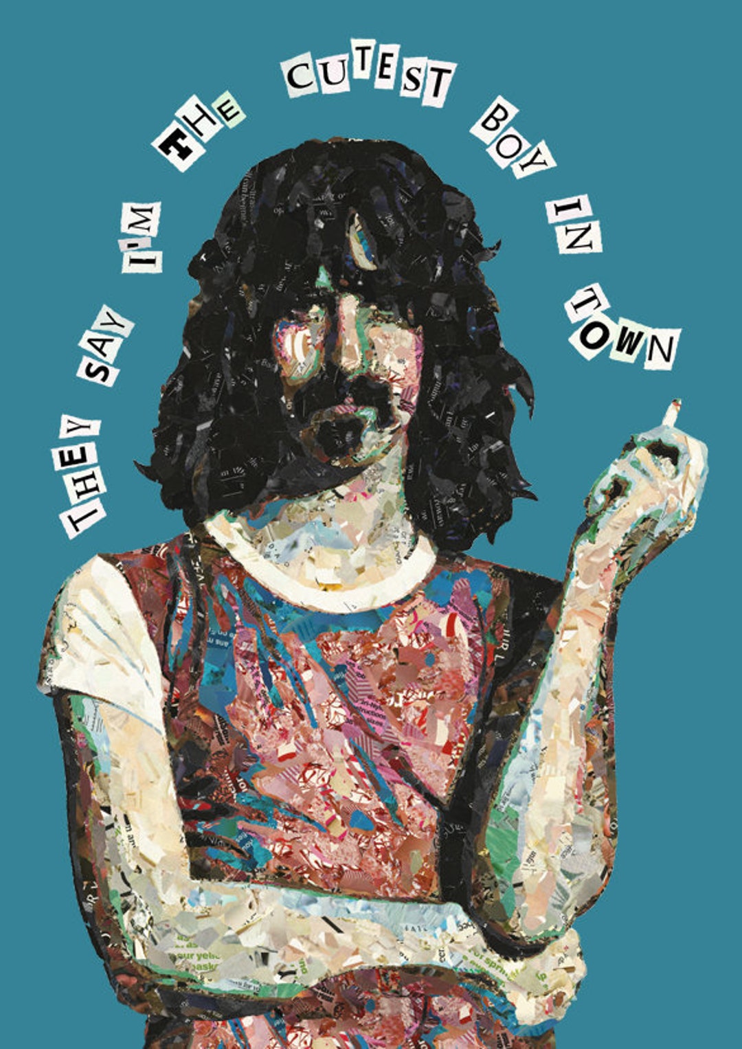 Joe Ledbetter Caravan Print アートプリント Frank Zappa - Collage - Poster / Art Print - Etsy