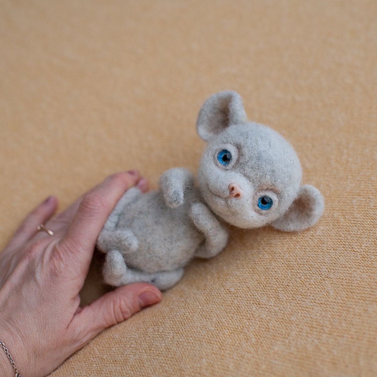 Accessories Children's Photo Props Stuffed animal wool toy mini gray