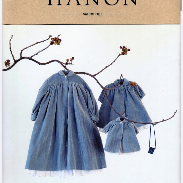 PDF Blythe naaiboek HANON, Japans handwerkboek, HANON patroon pdf poppenkleding