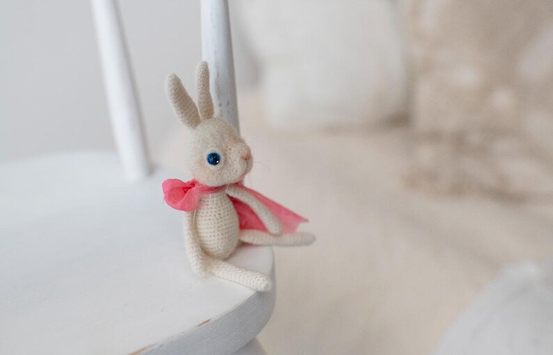 Blythe Friends Funny Rabbit, Wool Toy for Custom Blythe Doll , Little
