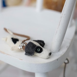 Wool Miniature Dog for Blythe Doll: Handmade Toy Friend
