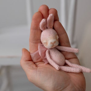 Blythe friends sleeping rabbit, toy for custom Blythe doll , funny little pet toy, BJD doll,rabbit lovers gift, Blythe accessories