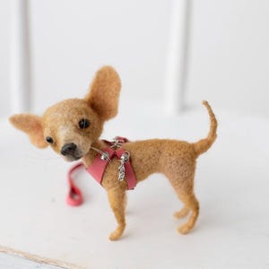 Needle Felted Miniature Dog: Posable Blythe Doll Pet