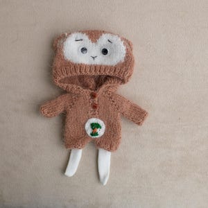 Ob11 doll monkey outfit clother, set two units,little overall+ tight, Ob11 doll outfit set, tinny doll accessories, miniature clothes