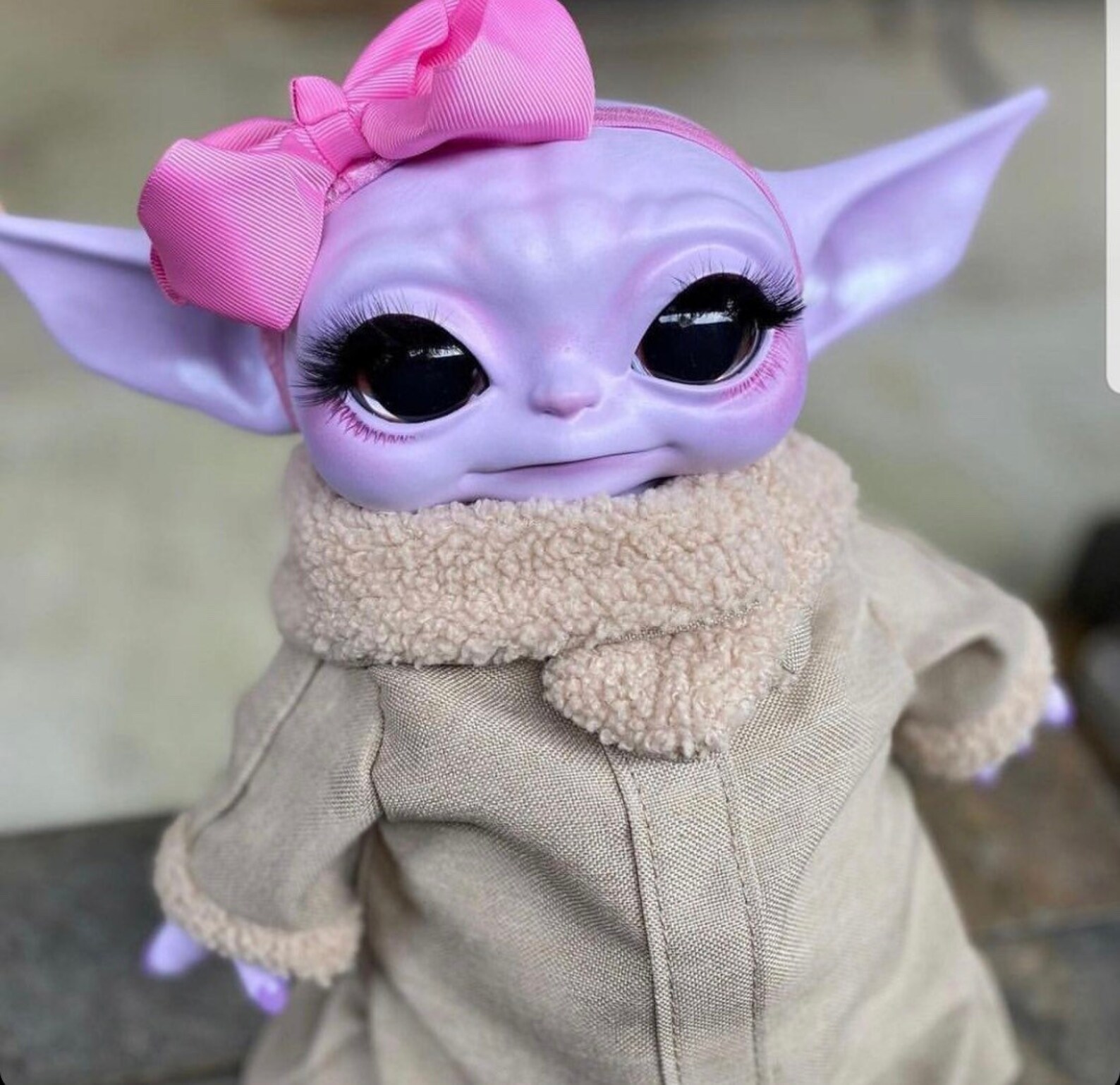 NOT FOR SALE The Pink Yoda reborn and painted baby yoda Etsy