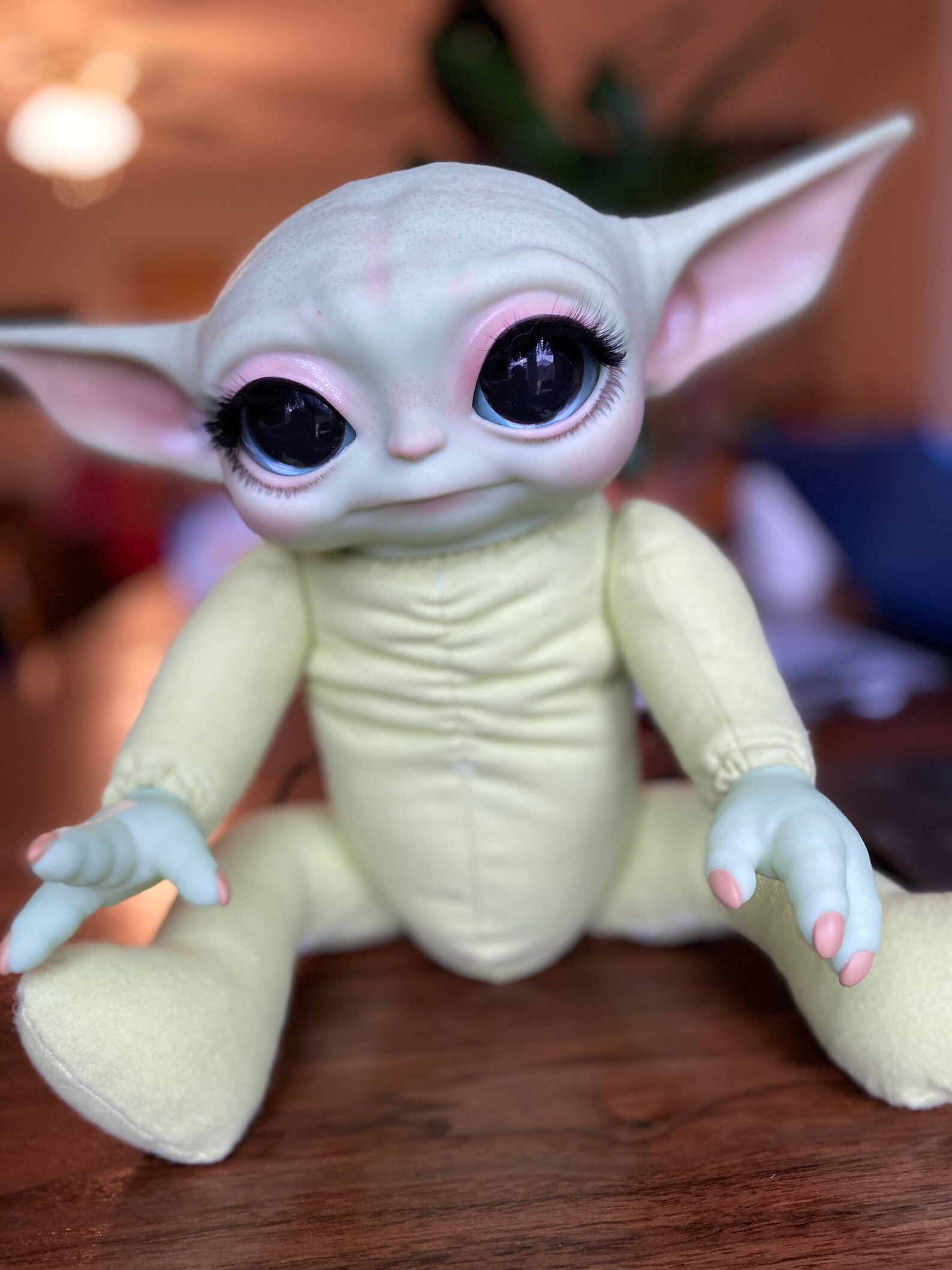 NOT FOR SALE The Pink Yoda reborn and painted baby yoda Etsy
