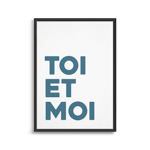 Toi Et Moi Printed Wall Art  | Gallery Wall Decor