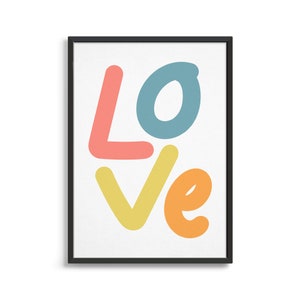 Love Printed Wall Art