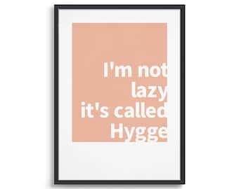 Hygge poster | Printable modern wall art