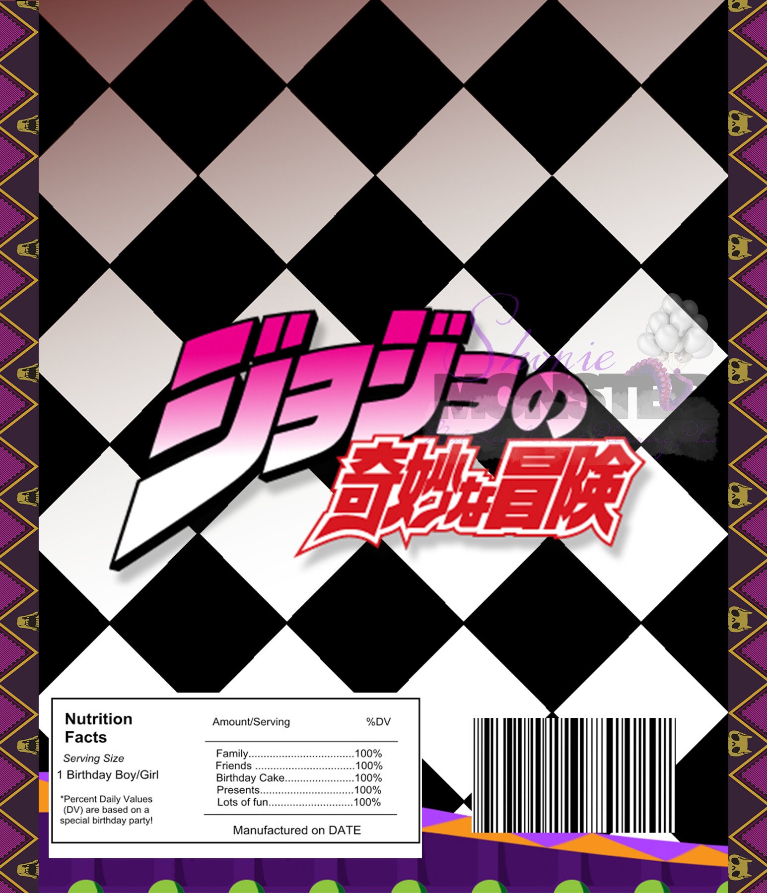 Jojo Bizarre Adventure Trio Wrappers- INSTANT DOWNLOAD - Etsy