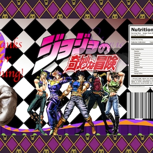 Jojo Bizarre Adventure Trio Wrappers- INSTANT DOWNLOAD