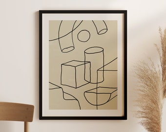 Geometric Wall Art, Geometric Shapes Print, Abstract Minimalist Wall Art, Modern Art Prints, Wall Art Decor, Digital Download