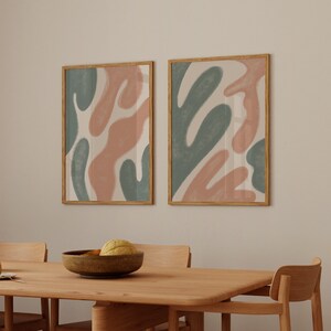 Set of 2 Abstract Posters, Henri Matisse Art, Colorful Wall Decor, Abstract Illustration, Modern Wall Art, Boho Art Print