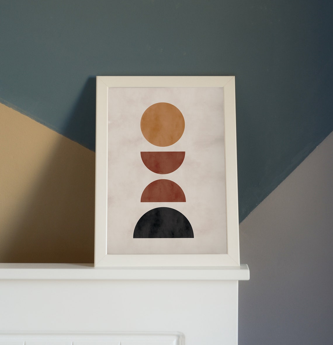 Balance Shape Art Geometric Shapes Balance Print Earth Etsy