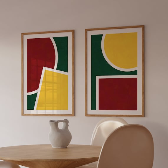 Geometric Color Block Art