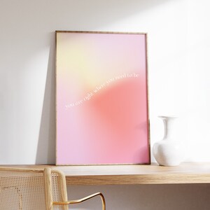 Aura Gradient Art Print: Spiritual Affirmation Poster (Digital Download)