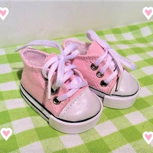 18 Inch Doll Sneakers: Low Top Lace-Up Tennis Shoes