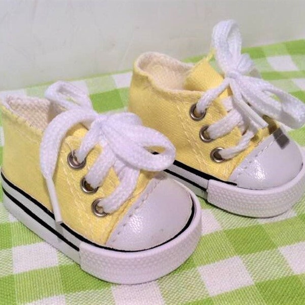 Doll Sneakers - 18 inch Doll Low Top Tennis Shoes - Fits 18 inch - Doll Accessory - Lace Up Shoes - Easy to Put on.