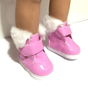 18 Inch Doll Bright Pink Boots - Doll Shoes, Accessories, Clothes