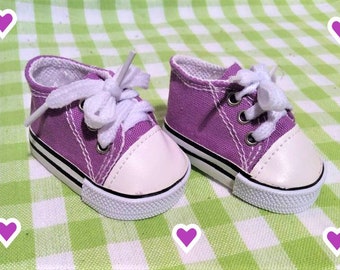 Low Top Doll Sneakers - 18 inch Doll Tennis Shoes - Doll Accessory - Lace Up Shoes - Easy to Put on