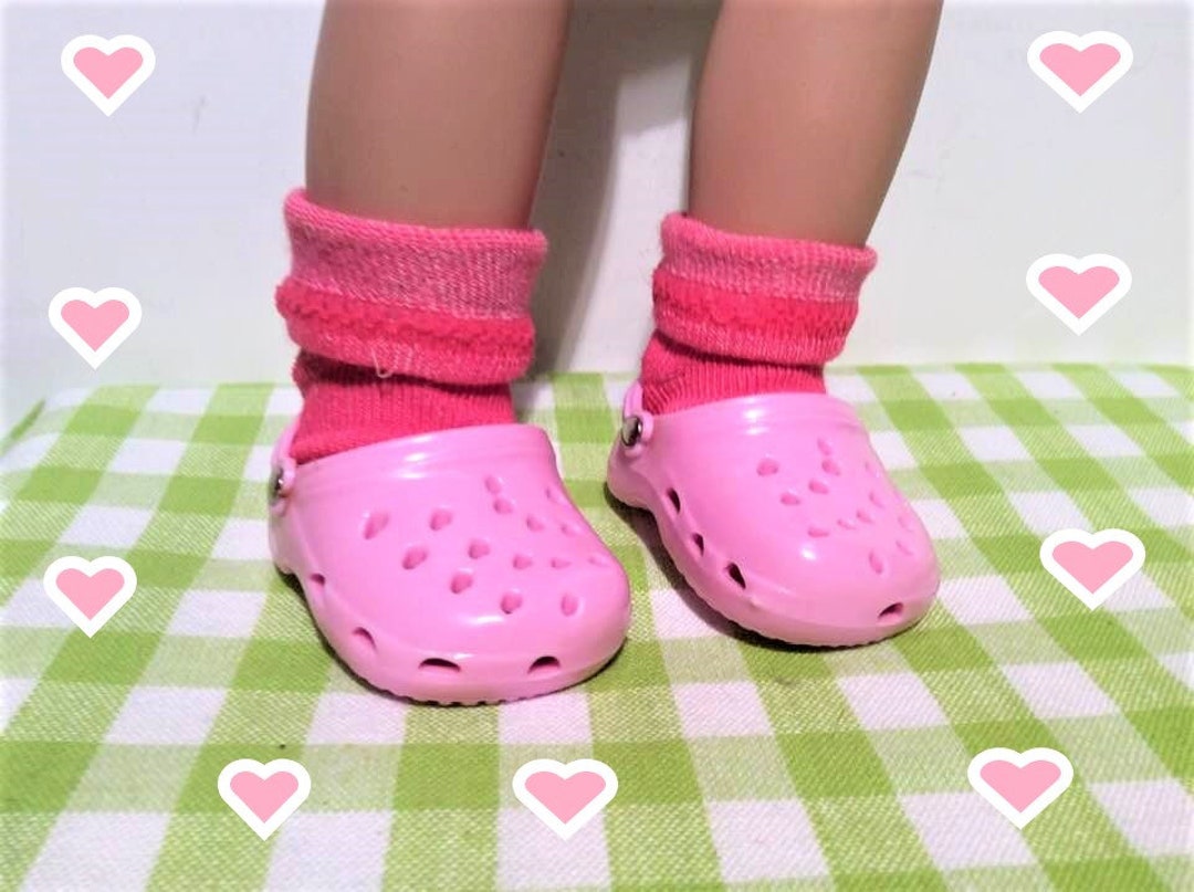 18 Inch Doll Crocs Light Pink Croc Sandal Shoes With Pink Etsy