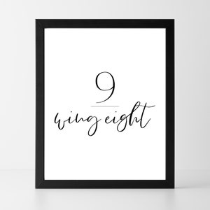 BUY 2 GET 1 FREE Enneagram 9 Wing 8 Print | Instant Download