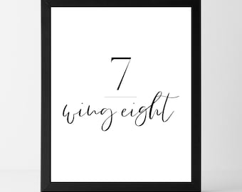 COMPRAR 2 OBTENER 1 GRATIS Eneagrama 7 Ala 8 Imprimir / Descarga instantánea