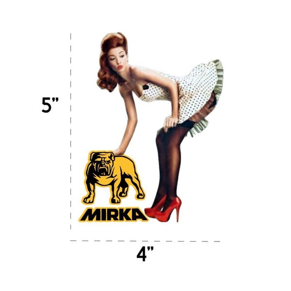 Vinyl Pinup Stickers Etsy