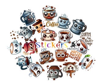 Vinyl Coffee Mug Stickers