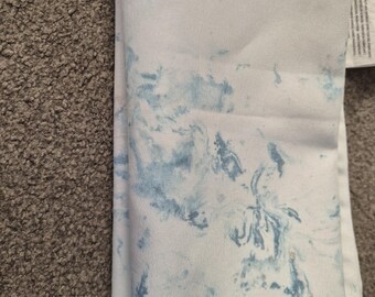 ブルーマーブル柄ファブリックナプキン 12枚入り