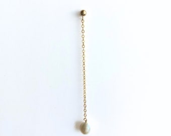 14K Gold Filled Freshwater Pearl Drop Earring