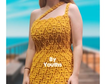 Cynthia Crochet Dress PDF Pattern, Party Dress, XS-3XL (Instant Download)