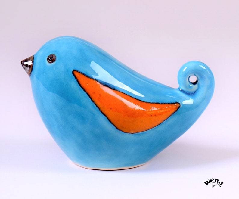Figurine de toucan |Gift Bird Figurine Ceramic Toucan Ceramic bird Keramikvogel Pair of Birds Colorful toucan| Ceramic Bird