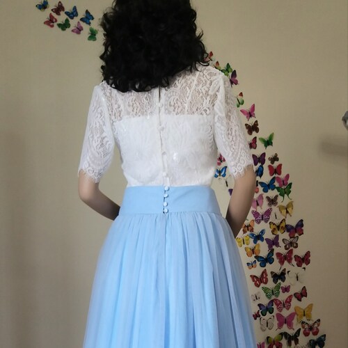 Long short order tulle skirt