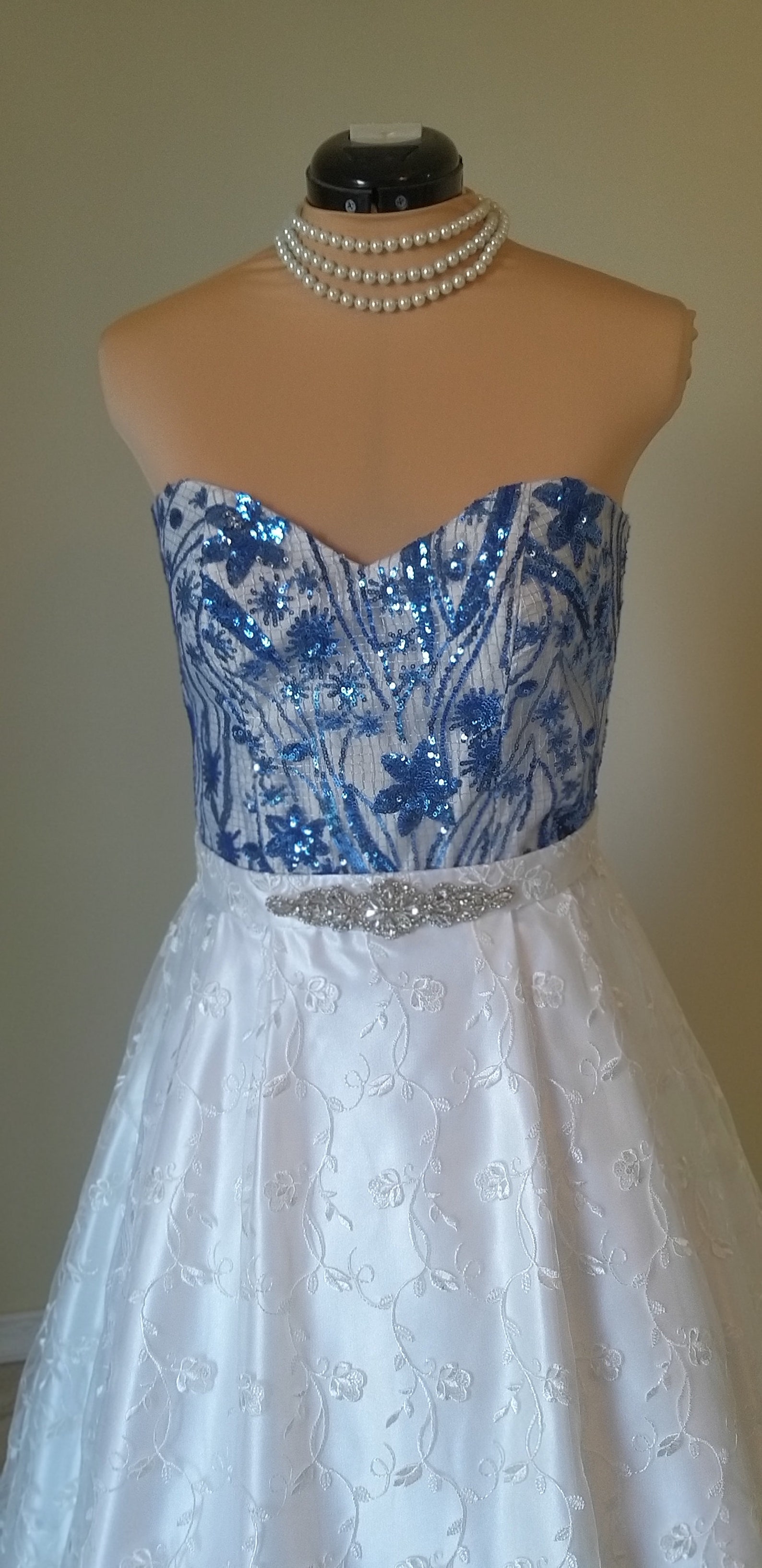 Bridal skirt in lace-wedding dress pleated floral double | Etsy