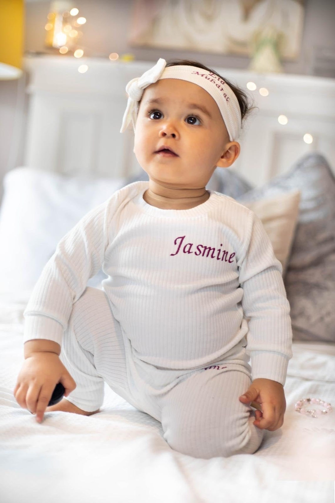 Baby / Toddler Personalised Loungewear Lounge Suit Ribbed Etsy