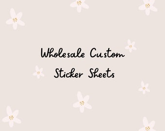 Wholesale Custom Sticker Sheets | 4”x 6”| Durable Weatherproof Stickers| Customizable Sticker Sheets