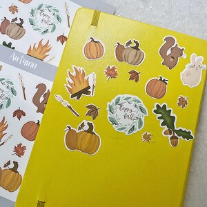 Autumn Sticker Sheet Bullet Journal Stickers Sticker | Etsy