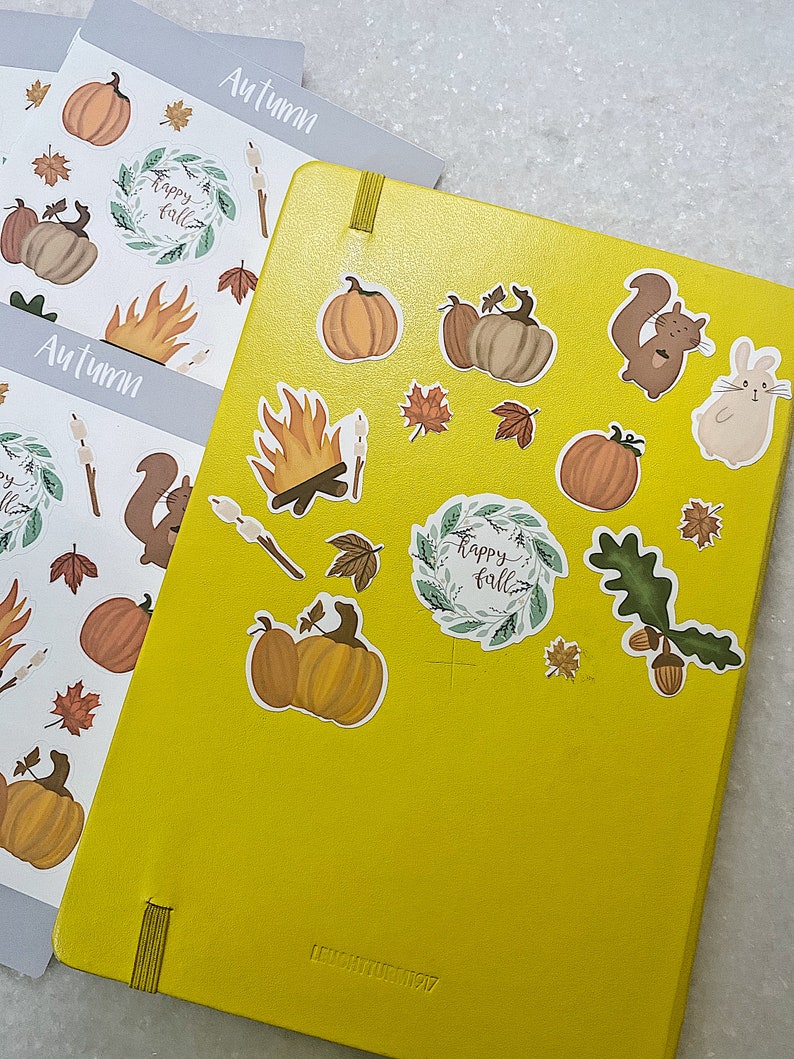 Autumn Sticker Sheet Bullet Journal Stickers Sticker - Etsy