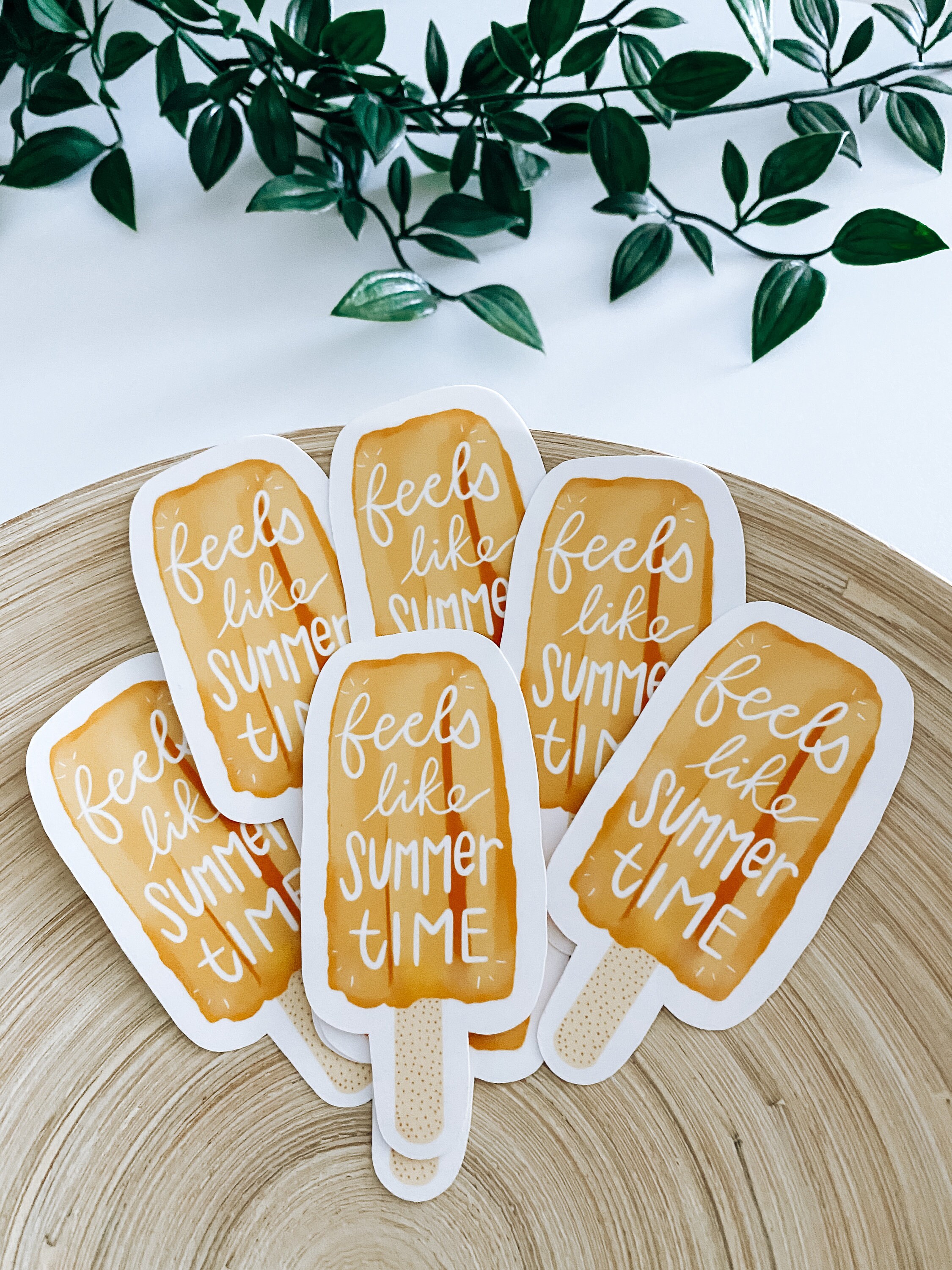 Feels like Summer Popsicle Quote Sticker 3x 3 Durable Etsy