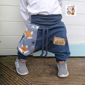 Spessartkidz® bloomers joggers with foxes - label changeable