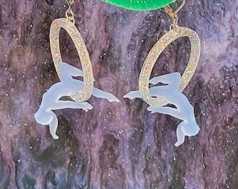 Ice Hoop Dancer Earrings