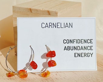 Hoops: Carnelian Earrings By Recovered And Repurposed