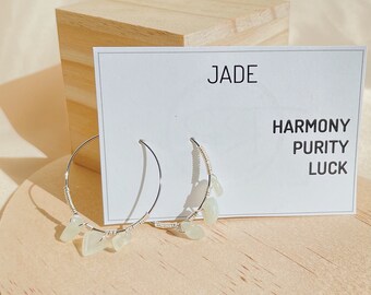 Hoops: Jade Earrings By Recovered And Repurposed