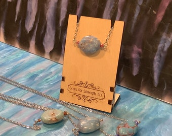 Necklace: "Stoney Skies" (Clasp-Free)