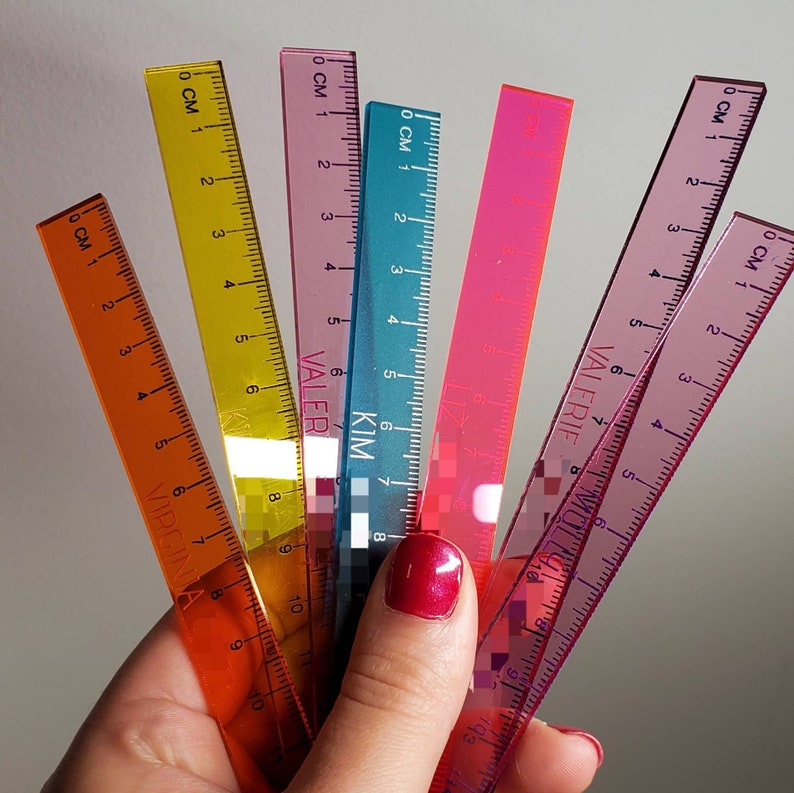 customized pd stick 15 cm 150 mm ruler etsy