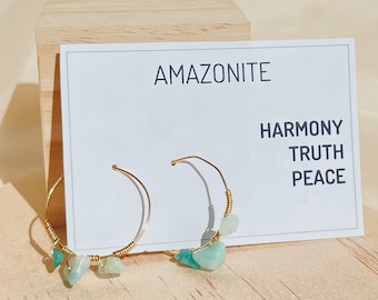 Hoops: Amazonite Earrings By Recovered And Repurposed