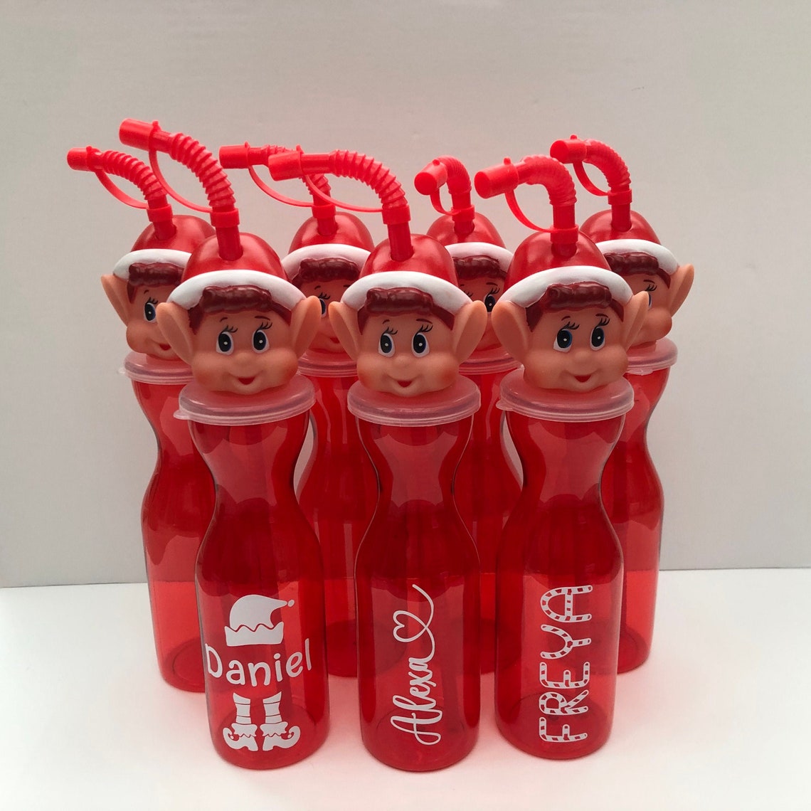 Personalised Elf Bottle Choice Of Designs. Perfect For Etsy