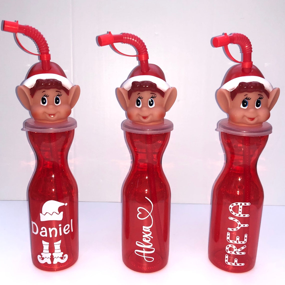 Personalised Elf Bottle Choice Of Designs. Perfect For Etsy